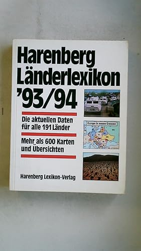 Imagen del vendedor de HARENBERG LNDERLEXIKON 93 94. DIE AKTUELLEN DATEN FR ALLE 191 LNDER. a la venta por HPI, Inhaber Uwe Hammermller