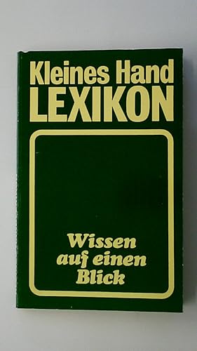 Bild des Verkufers fr KLEINES HANDLEXIKON. Wissen auf einen Blick zum Verkauf von HPI, Inhaber Uwe Hammermller