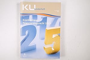 Seller image for KRANKENHAUSFINANZIERUNGSRECHT 2013. KU Sonderheft for sale by HPI, Inhaber Uwe Hammermller