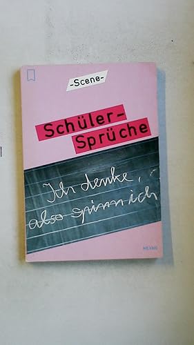 Seller image for SCHLER-SPRCHE. for sale by HPI, Inhaber Uwe Hammermller