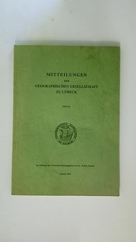 Seller image for GEOGRAPHISCHE GESELLSCHAFT <LBECK. Mitteilungen der Geographischen Gesellschaft zu Lbeck for sale by HPI, Inhaber Uwe Hammermller