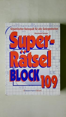 Imagen del vendedor de SUPERRTSELBLOCK 109. Gigantischer Ratespa fr alle Gelegenheiten a la venta por HPI, Inhaber Uwe Hammermller