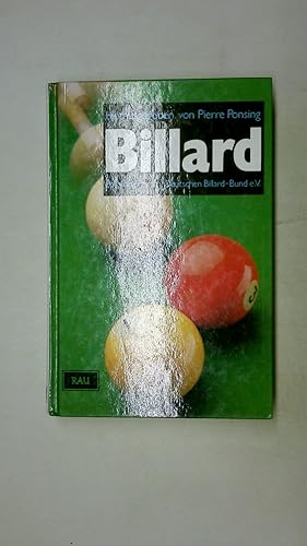 Seller image for BILLARD. EMPFOHLEN VON DEUTSCHEN BILLARDBUND E.V. for sale by HPI, Inhaber Uwe Hammermller