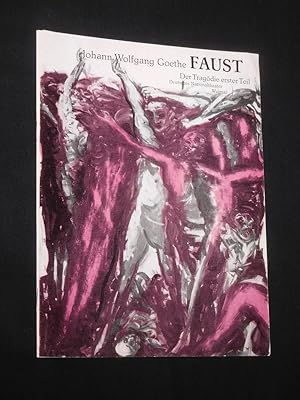 Bild des Verkufers fr Programmheft 3 Deutsches Nationaltheater Weimar 1981/82. FAUST I von Goethe. Insz.: Fritz Bennewitz, Bhnenbild: Franz Havemann, Kostme: Ingrid Rahaus. Mit Detlef Heintze (Faust), Thomas Schneider (Mephisto), Elke Wieditz (Gretchen), Gudrun Volkmar (Marthe), Karl Albert, Rosemarie Deibel, Christoph Heckel, Heidrun Bartholomus zum Verkauf von Fast alles Theater! Antiquariat fr die darstellenden Knste