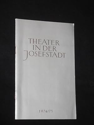 Bild des Verkufers fr Programmheft Theater in der Josefstadt Wien 1974/75. ROSMERSHOLM von Ibsen. Insz.: Leopold Lindtberg, Bhnenbild/ Kostme: Fritz Butz. Mit Harald Harth (Rosmer), Marion Degler (Rebekka West), Kurt Heintel, Leopold Rudolf, Peter Vogel, Gretl Elb zum Verkauf von Fast alles Theater! Antiquariat fr die darstellenden Knste