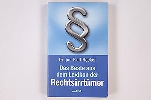 Bild des Verkufers fr LEXIKON DER RECHTSIRRTMER. zum Verkauf von Butterfly Books GmbH & Co. KG