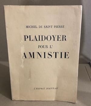 Seller image for Plaidoyer pour l'amnistie for sale by librairie philippe arnaiz