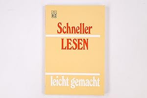 Bild des Verkufers fr SCHNELLER LESEN LEICHT GEMACHT. zum Verkauf von Butterfly Books GmbH & Co. KG