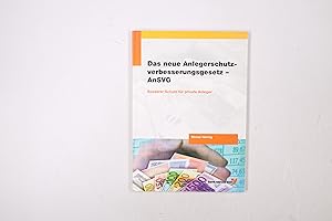 Seller image for DAS NEUE ANLEGERSCHUTZVERBESSERUNGSGESETZ - ANSVG. besserer Schutz fr private Anleger for sale by Butterfly Books GmbH & Co. KG