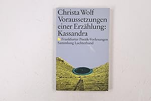 Bild des Verkufers fr VORAUSSETZUNGEN EINER ERZAHLUNG. Kassandra zum Verkauf von Butterfly Books GmbH & Co. KG