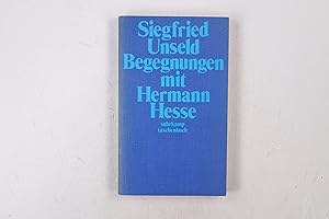 Bild des Verkufers fr BEGEGNUNGEN MIT HERMANN HESSE. zum Verkauf von Butterfly Books GmbH & Co. KG