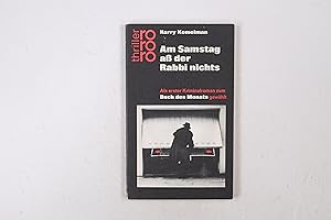 Seller image for AM SAMSTAG ASS DER RABBI NICHTS. for sale by Butterfly Books GmbH & Co. KG