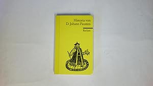 Bild des Verkufers fr HISTORIA VON D. JOHANN FAUSTEN, DEM WEITBESCHREYTEN ZAUBERER UND SCHWARZKNSTLER. wie er sich gegen dem Teufel auf eine benannte Zeit verschrieben, was er hierzwischen fr seltzame Abenteuer gesehen zum Verkauf von Butterfly Books GmbH & Co. KG