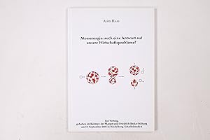 Bild des Verkufers fr ATOMENERGIE. auch eine Antwort auf unsere Wirtschaftsprobleme? ; ein Vortrag, gehalten im Rahmen der Margot-und-Friedrich-Becke-Stiftung am 19. September 2005 in Heidelberg, Scheffelstrae 4 ; mit 8 Tabellen zum Verkauf von Butterfly Books GmbH & Co. KG