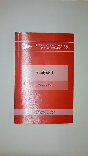 Imagen del vendedor de ANALYSIS II. a la venta por Butterfly Books GmbH & Co. KG