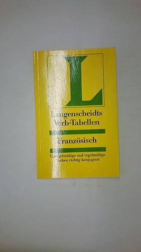 Bild des Verkufers fr LANGENSCHEIDTS VERB-TABELLEN, FRANZSISCH. zum Verkauf von Butterfly Books GmbH & Co. KG