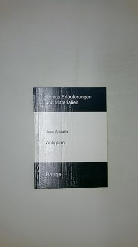 Bild des Verkufers fr ERLUTERUNGEN ZU JEAN ANOUILH, ANTIGONE. zum Verkauf von Butterfly Books GmbH & Co. KG