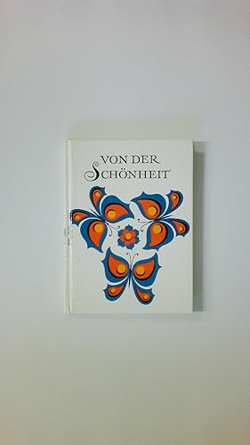 Bild des Verkufers fr VON DER SCHNHEIT. zum Verkauf von Butterfly Books GmbH & Co. KG