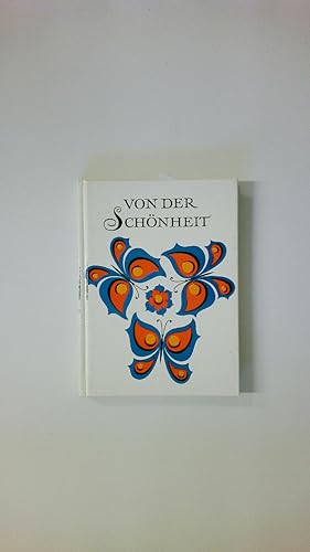 Bild des Verkufers fr VON DER SCHNHEIT. zum Verkauf von Butterfly Books GmbH & Co. KG