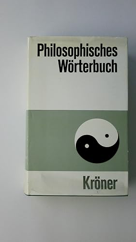 Bild des Verkufers fr PHILOSOPHISCHES WRTERBUCH. zum Verkauf von Butterfly Books GmbH & Co. KG