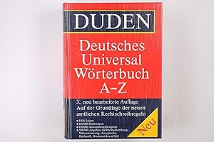 Bild des Verkufers fr DUDEN, DEUTSCHES UNIVERSALWRTERBUCH. A - Z zum Verkauf von Butterfly Books GmbH & Co. KG