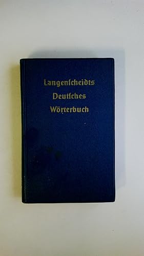 Seller image for LANGENSCHEIDTS DEUTSCHES WRTERBUCH. Rechtschreibung u. Grammatik for sale by Butterfly Books GmbH & Co. KG