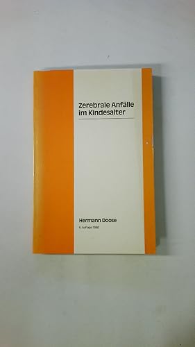 Bild des Verkufers fr ZEREBRALE ANFLLE IM KINDESALTER. zum Verkauf von Butterfly Books GmbH & Co. KG