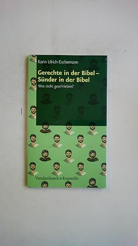 Bild des Verkufers fr GERECHTE IN DER BIBEL - SNDER IN DER BIBEL. was steht geschrieben zum Verkauf von Butterfly Books GmbH & Co. KG