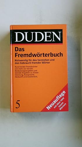 Seller image for DUDEN FREMDWRTERBUCH BAND 5. for sale by Butterfly Books GmbH & Co. KG