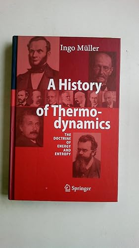 Bild des Verkufers fr A HISTORY OF THERMODYNAMICS. the doctrine of energy and entropy zum Verkauf von Butterfly Books GmbH & Co. KG