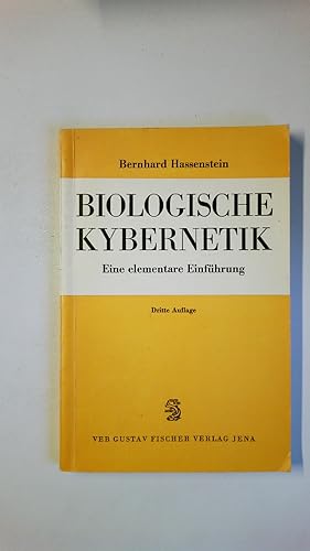 Bild des Verkufers fr BIOLOGISCHE KYBERNETIK. Eine elementare Einf zum Verkauf von Butterfly Books GmbH & Co. KG