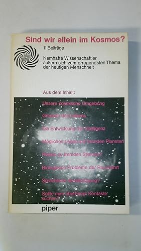 Bild des Verkufers fr SIND WIR ALLEIN IM KOSMOS?. zum Verkauf von Butterfly Books GmbH & Co. KG