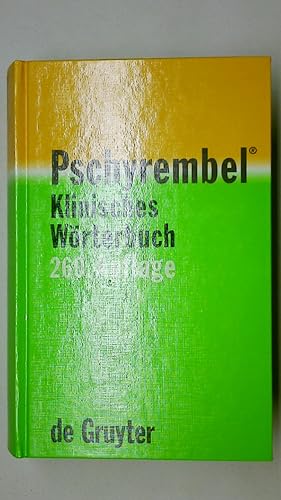 Bild des Verkufers fr PSCHYREMBEL KLINISCHES WRTERBUCH. zum Verkauf von Butterfly Books GmbH & Co. KG