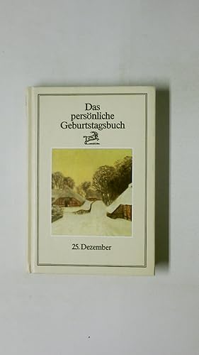 Seller image for DAS PERSNLICHE GEBURTSTAGSBUCH. for sale by Butterfly Books GmbH & Co. KG