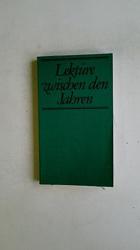 Bild des Verkufers fr LEKTRE ZWISCHEN DEN JAHREN. zum Verkauf von Butterfly Books GmbH & Co. KG