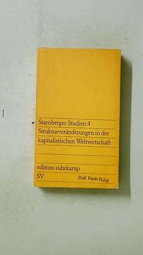 Imagen del vendedor de STRUKTURVERNDERUNGEN IN DER KAPITALISTISCHEN WELTWIRTSCHAFT 4. a la venta por Butterfly Books GmbH & Co. KG