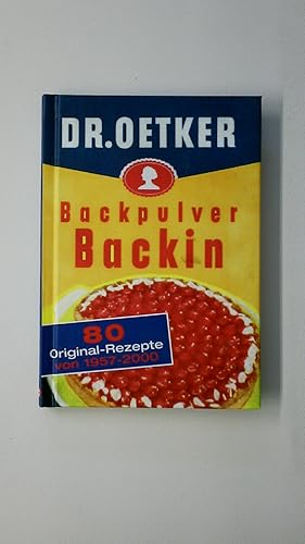 DR. OETKER VANILLIN BACKIN. 80 ORIGINAL-REZEPTE VON.