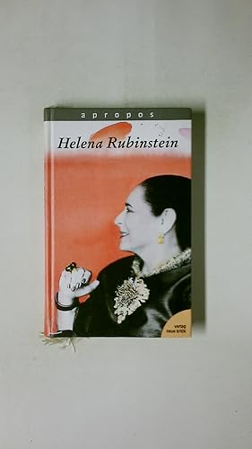 Bild des Verkufers fr APROPOS HELENA RUBINSTEIN. zum Verkauf von Butterfly Books GmbH & Co. KG