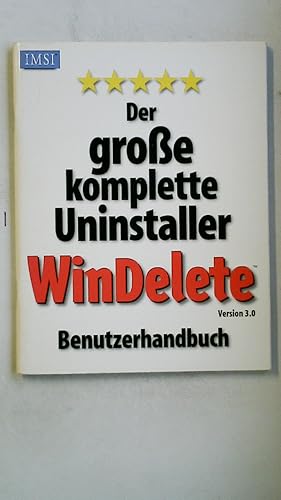 Imagen del vendedor de WINDELETE VERSION 3.0. a la venta por Butterfly Books GmbH & Co. KG