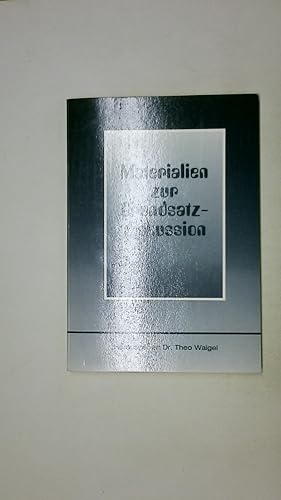 Seller image for MATERIALIEN ZUR GRUNDSATZDISKUSSION. for sale by Butterfly Books GmbH & Co. KG
