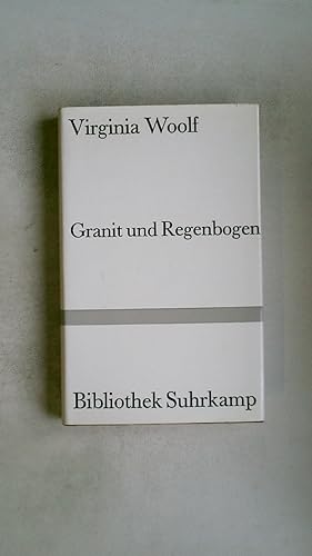 Bild des Verkufers fr GRANIT UND REGENBOGEN. Essays zum Verkauf von Butterfly Books GmbH & Co. KG