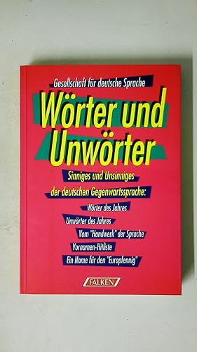 Bild des Verkufers fr WRTER UND UNWRTER. zum Verkauf von Butterfly Books GmbH & Co. KG