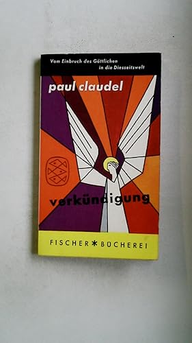 Bild des Verkufers fr VERKNDIGUNG. zum Verkauf von Butterfly Books GmbH & Co. KG