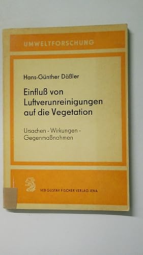Seller image for EINFLUSS VON LUFTVERUNREINIGUNGEN AUF DIE VEGETATION URSACHEN-WIRKUNGEN-GEGENMASSNAHMEN. for sale by Butterfly Books GmbH & Co. KG