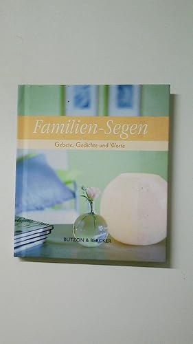 Bild des Verkufers fr FAMILIEN-SEGEN. Gebete, Gedichte und Worte zum Verkauf von Butterfly Books GmbH & Co. KG