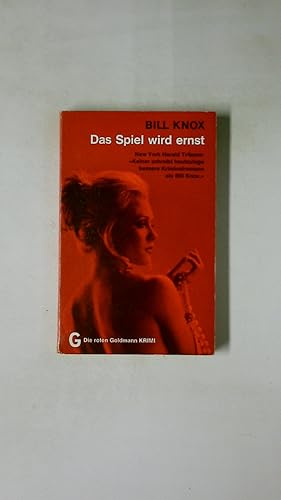 Bild des Verkufers fr DAS SPIEL WIRD ERNST. Kriminalroman = Draw batons zum Verkauf von Butterfly Books GmbH & Co. KG