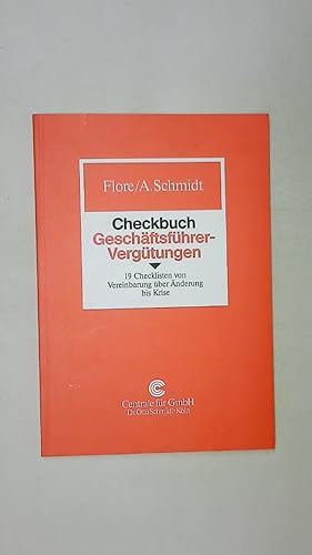 Seller image for CHECKBUCH GESCHFTSFHRER-VERGTUNGEN. 19 Checklisten von Vereinbarung ber nderung bis Krise for sale by Butterfly Books GmbH & Co. KG