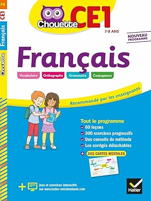 Bild des Verkufers fr Collection Chouette - Francais: Francais CE1 (7-8 ans) zum Verkauf von Dmons et Merveilles