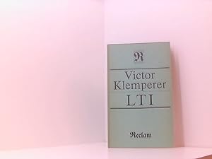 Bild des Verkäufers für Reclams Universal-Bibliothek, Band 278: Victor Klemperer: LTI - Notizbuch eines Philologen zum Verkauf von Book Broker