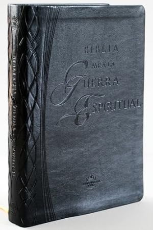 Seller image for Biblia Para La Guerra Espiritual Negro Con Indice (Spanish Edition) by Casa Creacion [Leather Bound ] for sale by booksXpress